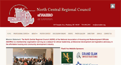 Desktop Screenshot of ncrcnahro.org